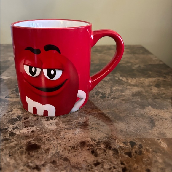 M&M’s Mug Red “Wanna Hear a Joke? Decaf.” Mar’s 2019 Collectors Cup Drinkware - Picture 1 of 5